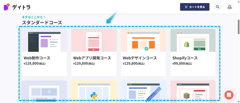 デイトラの副業向けコースの購入手順-3