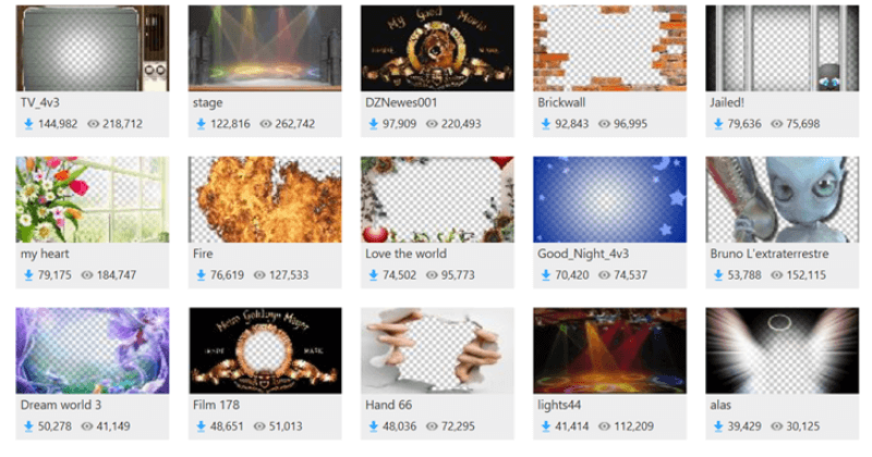 PowerDirectorで使える「DirectorZone」内にある無料テンプレート一覧-1