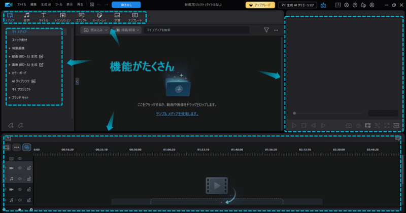 PowerDirectorソフトにある機能