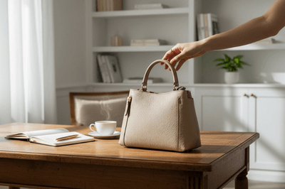 Photoroomでカバンの背景を利用シーンにAIで生成した様子