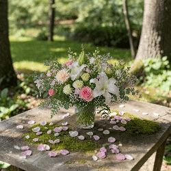 Photoroomで生け花の画像サイズを変更した様子